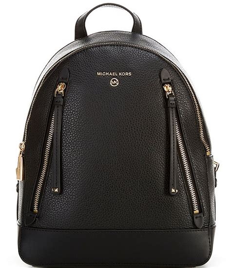 medium size michael kors backpack|michael kors brooklyn medium pebbled.